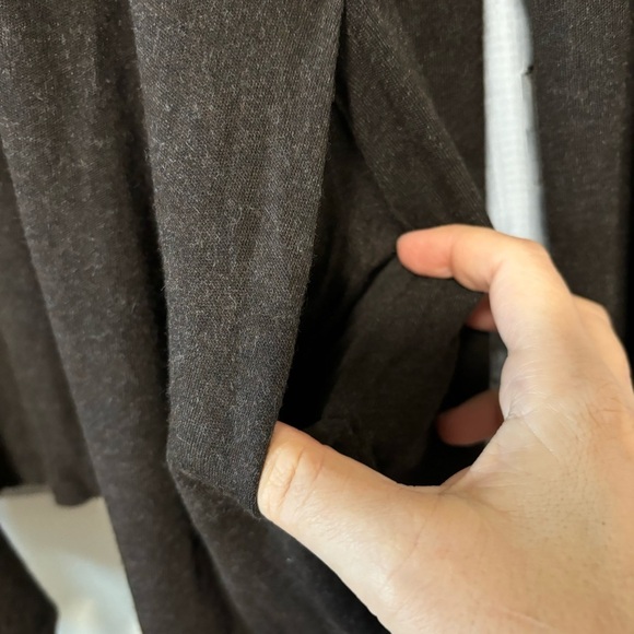 Eileen Fisher Espresso Long Sleeve Open Front Cardigan - Picture 5 of 6